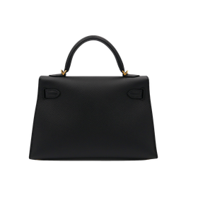 Product photo of Hermes PRE-OWNED Mini Kelly II 20 Sellier Mini Black Epsom GHW Woman Accessories