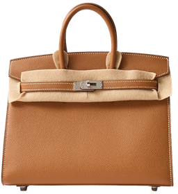 Product photo of Hermes PRE-OWNED Birkin 25 Gold Epsom PHW Woman Accessories