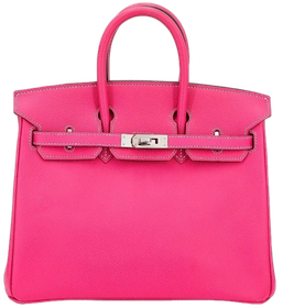 Product photo of Hermes PRE-OWNED Birkin 25 Rose Tyrien Epsom PHW  Woman Accessories