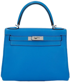 Product photo of Hermes PRE-OWNED Kelly 28 Blue Zanzibar PHW Woman Accessories