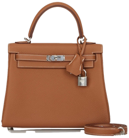 Product photo of Hermes PRE-OWNED Kelly 25 Gold Togo PHW Woman Accessories