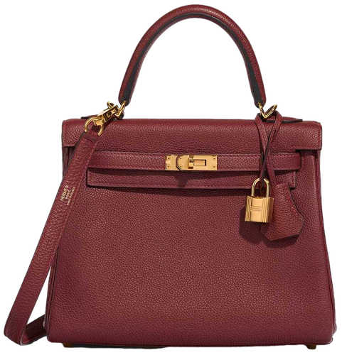Product photo of Hermes PRE-OWNED Kelly 25 Rouge H Togo GHW Woman Accessories