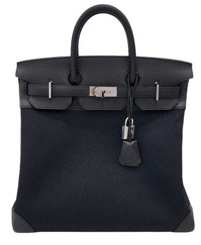 Product photo of Hermes PRE-OWNED Birkin Hac Otagrua 40 Ecru Black PHW Unisex Accessories
