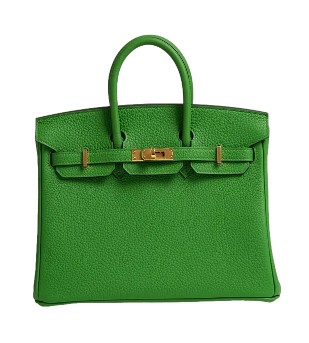 Product photo of Hermes PRE-OWNED Birkin 25 Vert Yucca Togo GHW Woman Accessories