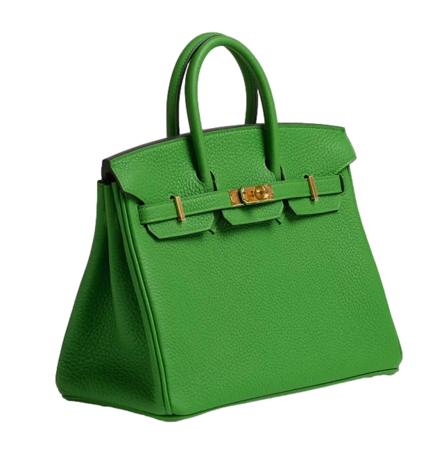 Product photo of Hermes PRE-OWNED Birkin 25 Vert Yucca Togo GHW Woman Accessories