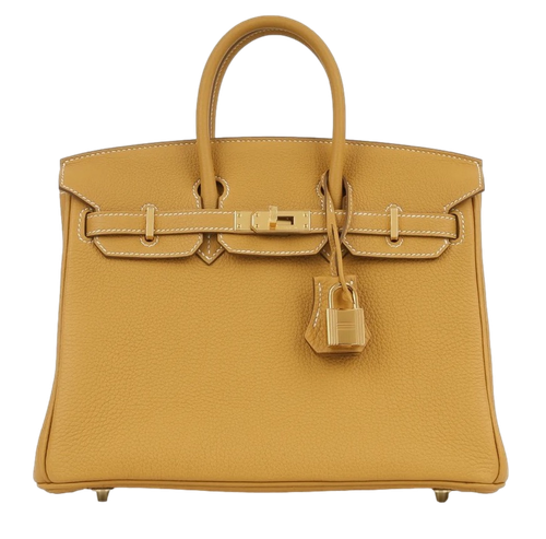 Product photo of Hermes PRE-OWNED Birkin 25 Naturel Sable Togo GHW Woman Accessories