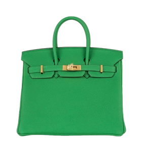 Product photo of Hermes PRE-OWNED Birkin 25 Bambou Togo Leather GHW Woman Accessories