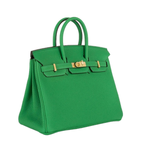 Product photo of Hermes PRE-OWNED Birkin 25 Bambou Togo Leather GHW Woman Accessories
