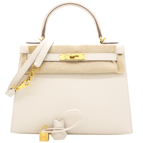 Product photo of Hermes PRE-OWNED Kelly Sellier 28 Craie GHW Woman Accessories