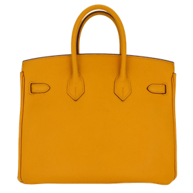 Product photo of Hermes PRE-OWNED Birkin 25 Jaune Ambre Togo PHW Woman Accessories