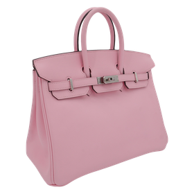 Product photo of Hermes PRE-OWNED Birkin 25 Rose Sakura Swift Leather PHW Woman Accessories