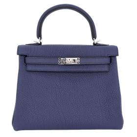 Product photo of Hermes PRE-OWNED Kelly 25 Retourne Bleu Navy Togo PHW Woman Accessories