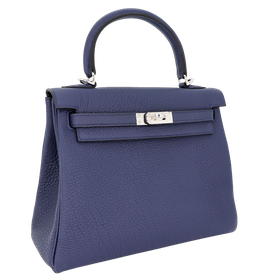 Product photo of Hermes PRE-OWNED Kelly 25 Retourne Bleu Navy Togo PHW Woman Accessories