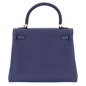 Product photo of Hermes PRE-OWNED Kelly 25 Retourne Bleu Navy Togo PHW Woman Accessories