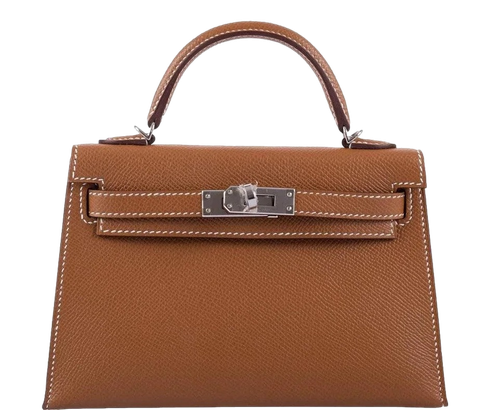 Product photo of Hermes PRE-OWNED Mini Kelly II 20 Sellier Gold Epsom PHW  Woman Accessories