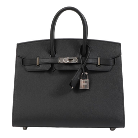 Product photo of Hermes PRE-OWNED Birkin 25 Black Epsom PHW Woman Accessories