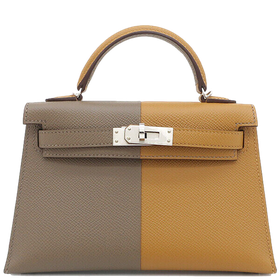 Product photo of Hermes PRE-OWNED Mini Kelly II 20 Two Tone Epsom PHW Woman Accessories