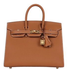 Product photo of Hermes PRE-OWNED Birkin 25 Gold Epsom GHW Woman Accessories