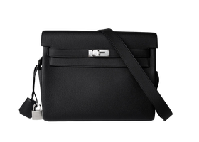 Product photo of Hermes PRE-OWNED Kelly Messenger Black Togo PHW Unisex Accessories