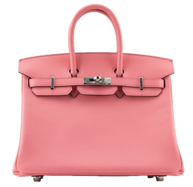 Product photo of Hermes PRE-OWNED Birkin 25 Rose D'Ete Swift PHW Woman Accessories