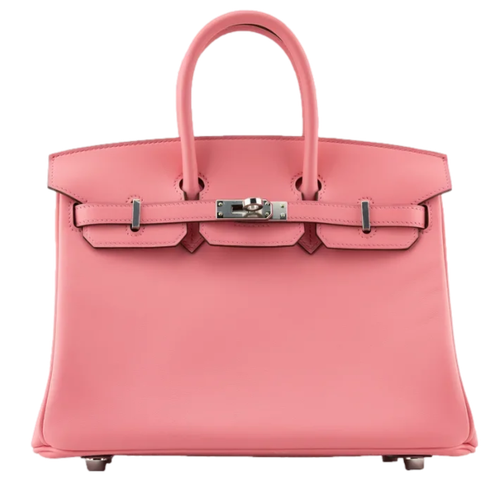 Product photo of Hermes PRE-OWNED Birkin 25 Rose D'Ete Swift PHW Woman Accessories