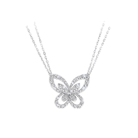 Product photo of GRAFF Butterfly Silhouette Large Diamond Pendant Woman Jewelry