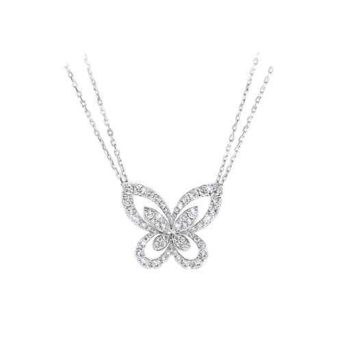 Product photo of GRAFF Butterfly Silhouette Large Diamond Pendant Woman Jewelry