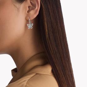 Product photo of GRAFF Butterfly Silhouette Diamond Drop Earrings Woman Jewelry