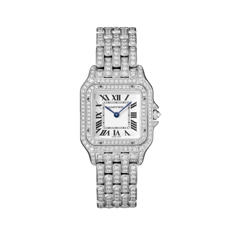 Product photo of Cartier Panthère de Cartier Medium Size Custom Diamonds  Unisex Watches