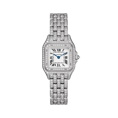 Product photo of Cartier Panthère de Cartier Small Size Custom Diamonds  Woman Watches