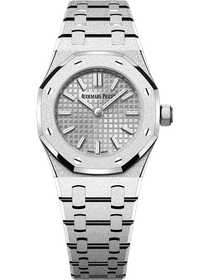 Product photo of Audemars Piguet Royal Oak Quartz 23mm Frosted White Gold Woman Watches