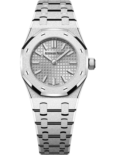 Product photo of Audemars Piguet Royal Oak Quartz 23mm Frosted White Gold Woman Watches