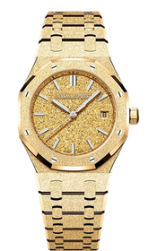 Product photo of Audemars Piguet Royal Oak 34mm Frosted Yellow Gold Woman Watches