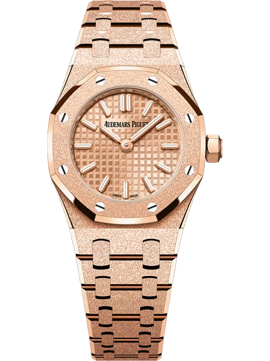 Product photo of Audemars Piguet Royal Oak Quartz 23mm Frosted Rose Gold Woman Watches