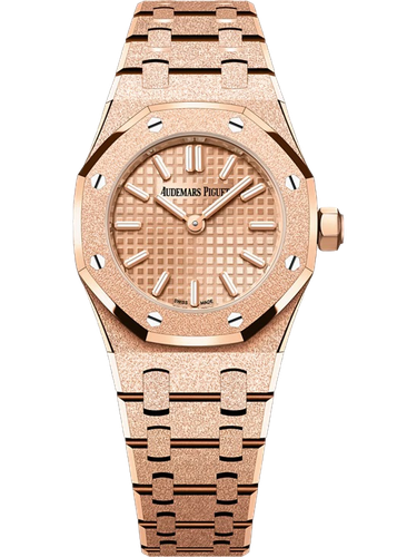 Product photo of Audemars Piguet Royal Oak Quartz 23mm Frosted Rose Gold Woman Watches