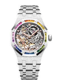Product photo of Audemars Piguet Royal Oak Frosted White Gold Double Balance Wheel Openworked 37mm  Unisex Watches